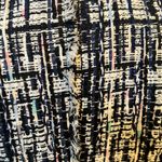 Ecru  brand cropped frayed tweed blazer Size 6 Photo 4