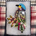 Handmade A Beautiful Multi Beaded Bird Brooch Photo 0