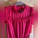 CeCe  Hot Pink NWT Ruffled Maxi Dress Photo 6