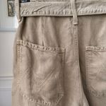 MOTHER The Chute Paperbag Shorts Linen Blend High Rise Olive Green $148 26 Photo 8