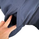 Cutter and Buck Vintage Navy Blue Tan Full Zip Windbreaker Jacket Women's Size L Photo 3