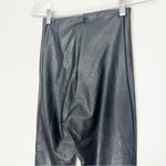 Commando  Cropped Flare Faux Leather Leggings Black Size Medium Photo 6