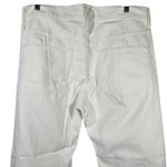 J.Crew  POINT SUR White Denim Jeans Button Fly Straight Leg Womens 33 Made in USA Photo 3