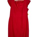 Evan Picone Garden of Eden Vintage Sheath Cocktail Dress Red Size 14 Photo 0