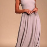 Lulus High Neck Maxi Dress Lilic Mauve Purple Size XS Photo 0