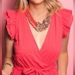 A New Day  98%Cotton  Ruffle Short Sleeve Wrap Dress with Pockets Size XXL Photo 6