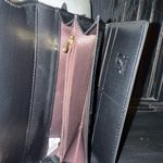 SheIn Black Quilted Clutch with Gold Accent Photo 4