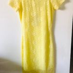 Lace Off The Shoulder Dress Yellow Photo 1