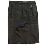 Burberry BRIT BLACK BIKER Y2K STRETCHY NOVA PRINT LINING PENCIL SKIRT 4 Photo 2