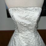 Gloria Vanderbilt Beautiful Vintage 90s  Embroidered Satin Wedding Gown & Veil! Photo 7