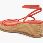 Nine West Alexx Orange Strappy Wedge Espadrille Sandal, NEW, Size 6, MSRP $89 Photo 2