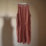 Old Navy  LARGE NWT ROMPER SLEEVELESS RAYON POKA DOT RUST FLIRTY EASY WEAR LIGHT Photo 5