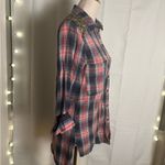 Free People  Plaid Button Down Shirt - Red and Blue Photo 2