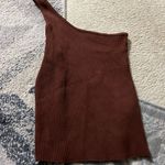 Lacausa  one shoulder ribbed top small Photo 3