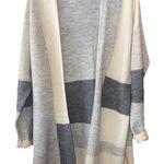 Maurice's Maurice’s Open Front Gray Cream Tan Knit Cardigan Women’s Size Large Photo 0