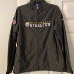 NFL  Steelers Pittsburgh Women Rain Jacket size M gray color Photo 1