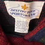 Distinctive Sportswear Vintage Plaid Hooded Wool Sweater Approx Size S/M Red Size M Photo 2