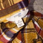 Terra & Sky  mustard plaid button down shirt size 2X Photo 4