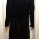 Alfred Angelo  Black Elegant Vintage Sequins, Long Sleeve Dress 9/10 Photo 0