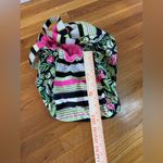 GYPSEA BLUE HANDMADE BICYCLE BASKET LINER BEACH BAG BLACK PINK FLAMINGO Photo 1