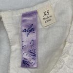 Alya Dress Womens XS White Lace Sleeveless Asymmetrical Scoop Neck layered Photo 4