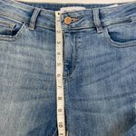 DL1961  Mara Instasculpt Straight Ankle Denim Blue Jeans Fringe Hem EUC Sz 25 Photo 12