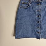 Calvin Klein Skirt Womens 11 Denim Button Front High Waist Mini y2k Style retro Photo 3