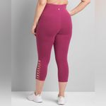 NWT Livi Active Sz 14/16 High Rise Stretch Crop Leggings Capri Pink Berry Photo 3