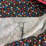 Elegant Black ditay floral shirt Long Sleeve drawstring Dress aize 14 Photo 4