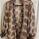 Free People Kantha Shimmer Tie Kimono in Desert Rose | REVOLVE Photo 4