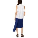 Peter Som  Collective Sleeveless Collared Poplin Blouse‎ White Size 6 Photo 1