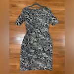 Adrianna Papell  Dress Shutter Pleaded Snakeskin Pattern Photo 1