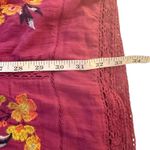 Free People  Perfectly Victorian Embroidered Mini Dress Size Medium Pink Boho Photo 13