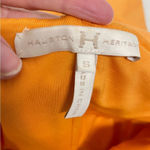 Halston Heritage  Marigold Orange Bodycon Strappy Cocktail Dress Womens S Mini Photo 4
