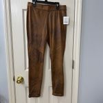 Free People  Brown Faux Leather Leggings Womens Size 27 NWT Photo 1