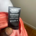 Ali Miles Orange Pink Shimmer Crinkle mock neck Shirt size XL Photo 6