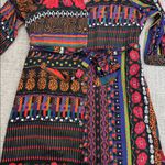 Farm Rio  Ciela Midi‎ Shirt dress belted print maximalist animal Anthropologie Photo 6