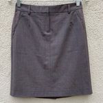 Theory  Brown Sealy Pencil Skirt 4 Wool Photo 0