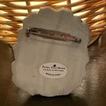 Papel Giftware Natural impressions carved look Santa Clause brooch Vntg Gray Photo 1