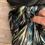 Trixxi Strapless Mini Dress Peacock Feather Print Pockets Zipper Back Size 5 Photo 1