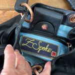 Zac Posen Z Spoke by  black large leather handle bag with side bows Photo 5