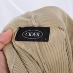 Cider  Light Green Beige Ribbed Pants Women's Large Photo 6