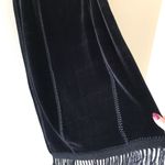 Sophie Chang Velvet Tassel Midi Skirt, Goth Vintage Black Size M Photo 3