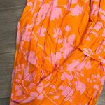 Orange Halter Dress Size XL Photo 3