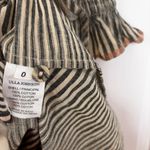 Ulla Johnson  Fiora‎ Cotton Long Sleeve Midi Dress Okapi Stripe Neutral Size 0 Photo 8