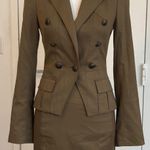 Bebe Military Two Piece Set Jacket & Pensil Skirt Size 4 Photo 0