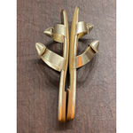 J.Crew Metallic Gold Knot Slide Sandals Size 9 Minimalist Chic Resort Coastal Photo 2