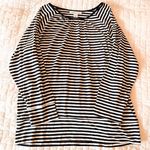 Coldwater Creek Striped Long Sleeve Top Size Medium 10/12 Photo 0