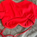 Princess Polly Cropped Wired Tee With Open Tie Back. Photo 6