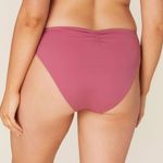 ANDIE  Swim the Symi Bikini Bottom NWT‎ size XL in Mulberry Ruched Back Swimsuit Photo 1